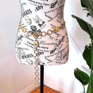 Vintage Gold Chain Belt. Great Quality! Size Medium.